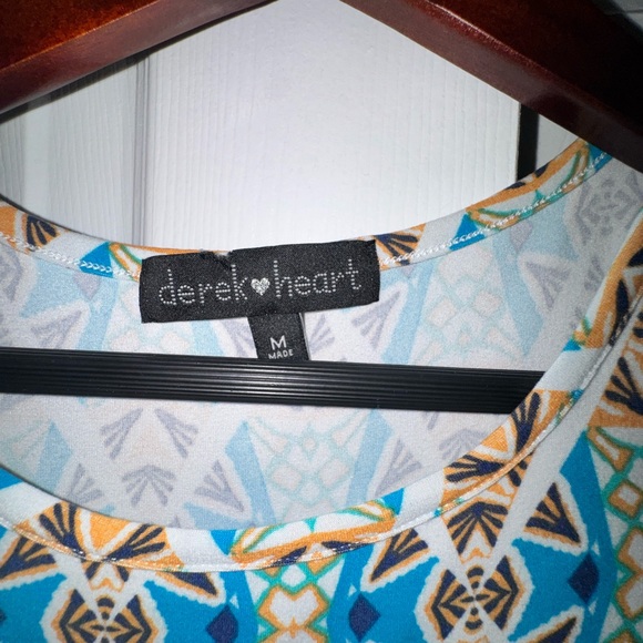 Derek Heart Geometric Sleeveless Dress | Size M | Easy Pack Travel Dress - Picture 2 of 4